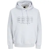 Jack & Jones Sweat-shirt 'JCOFUSION' bleu marine / blanc chiné