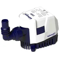 Attwood Sahara Mk2 S500 500gph Pompe à jauge automatique Filetée 12v Transparente Transparente One Size