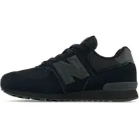 New Balance unisex pour enfant. GC574V1 Baskets 574 noir (38 W), Plat, Lacets, Casuel, mode enfantine