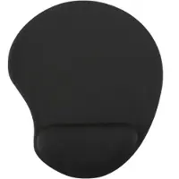 Deltaco OFFICE musemåtte med håndledss (S), Tapis de souris, Noir
