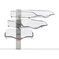 Novus Bac à courrier CopySwinger- format B4 - 3 ou 5 bacs au choix - support anthracite