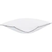 Shumee Lot De 2 Oreillers Pelister Coton Ciré Bas 80 X 80 Cm Blanc