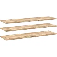 vidaXL Étagères flottantes 3 pcs 160x40x2 cm acacia massif non traité
