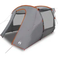 vidaXL Tente pour voiture Gris et orange Imperméable