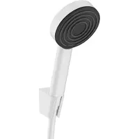 Hansgrohe Pulsify S Set de support de douche 105 1jet EcoSmart, avec flexibles de douche 125cm, 24307700 (1 Types de jets, 5.70 l/min)