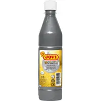 Jovi Tempera, peinture liquide pour affiches, flacon de 500 ml, argenté (500 ml)