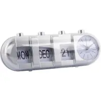 Karlsson Réveil Retro Tube - Argent - 9x26x9.3cm - Scandinave - Réveil pour la chambre - Réveils