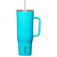 Corkcicle Tasse Isotherme Corkcicle Cruiser avec Paille Sky Blue 1,2 L