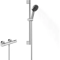 Hansgrohe Pulsify Select S set de douche 105, 3jet Relaxation, Ecostat Fine, EcoSmart, barre de douc