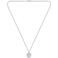 BOSS Collier argenté avec médaillon à monogramme Double B