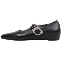 Wonders pour femme. A-3830_4387_5792 Ballerines en Cuir Triana 30 Noir (38), 1 à 3 cm, Boucle, Casuel, Classique