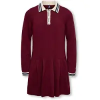 ONLY GIRLS Robe 'KOGKalana' bleu marine / rouge foncé / blanc