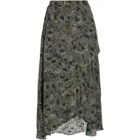 Dreimaster Jupe olive / roseau / noir