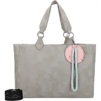 Fritzi aus Preußen Cabas 'Izzy' gris clair / rose / noir