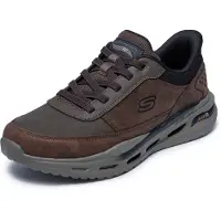 SKECHERS Baskets basses brun foncé