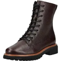 Paul green Bottines à lacets brun foncé