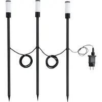 Eglo Ensemble de 3 Zancaro Lampes de jardin avec prise