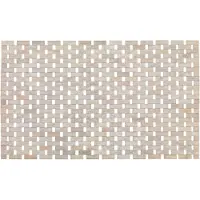 Wenko Tapis de bain - Tapis de Bain Bamboo Blanc