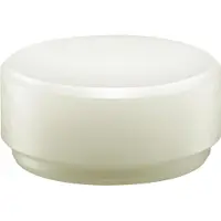 HALDER Tête de maillet à frappe amortie SUPERCRAFT D. de la tête 45 mm nylon blanc dur