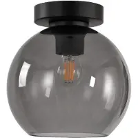 Artdelight Plafonnier Marino verre gris Ø 20cm