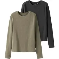 Name it T-Shirt kaki / noir