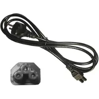 EDM Cable D'alimentation Pour Ordinateur Portable Noir 2m Edm