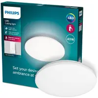 Philips Plafonnier fonctionnel Izso, 40 W, LED, 4300 lm, IP20, blanc