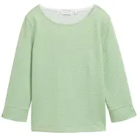 Tom Tailor 1045521 Structured Sweatshirt Vert L Femme