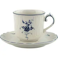 Villeroy Boch VIEUX LUXEMBOURG Tasse à expresso 2pcs blanc bleu Porcelaine WA