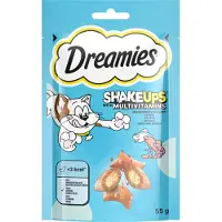 Dreamies Catisfactions Shakeups Snacks Multivitamins pour chat - la mer en fête (6 x 55 g)