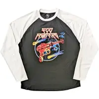Foo Fighters T-Shirt à manches longues Ray Gun Noir et BlancS