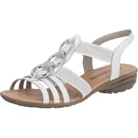 Remonte sandalettes, semelle ville 25mm en blanc/blanc combiné, taille 40