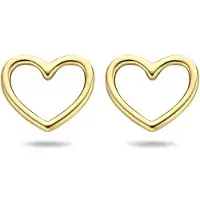SPARKLE14 Ohrknöpfe Herz - Gold, (Or jaune 14 carats)