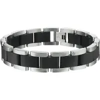 Vigor armband 14 mm 21 cm - Staal, (21 cm, Staal)