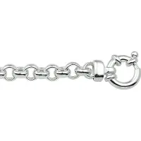 GLAMS armband jasseron 5,5 mm - Zilver, (Argent)