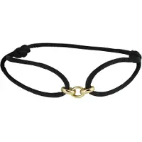 Marie-Celeste Celeste Armband Satin - Gold, (Coton, Cuir, Satin)