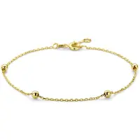 Marie-Celeste Celeste Armband Anker und Bolltjes 1,0 mm 17,5 - 18,5 cm - Gold
