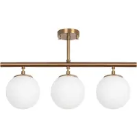 Opviq Lustre Fulgor | Vintage | Corps en métal et capuchon en verre