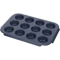 Joseph Joseph Nest Bake Backform für 12 Muffins antihaftbeschichtet, Moule à gâteau, Bleu