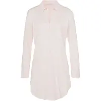 Hanro Chemise de nuit ' Cotton Deluxe 90cm ' rose / blanc naturel