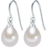 Valero Pearls Boucles d'oreilles argent / blanc perle