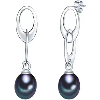 Valero Pearls Boucles d'oreilles gentiane / argent