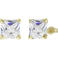 Lucardi Boucles d'oreilles 'Klassisch' or / argent
