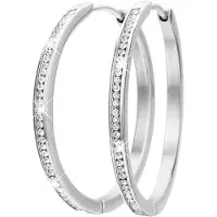 Lucardi Boucles d'oreilles argent / transparent
