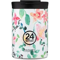 24Bottles Gourdes vert / rose ancienne / noir / blanc