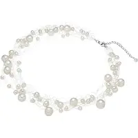 Valero Pearls Chaîne argent / blanc perle