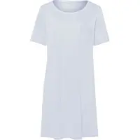Hanro Chemise de nuit ' Cotton Deluxe 90cm ' bleu clair