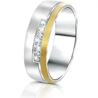 Lucardi Bague or / argent / transparent