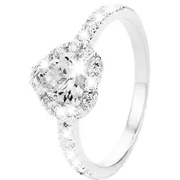 Lucardi Bague argent / transparent
