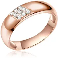 Rafaela Donata Bague or rose / blanc